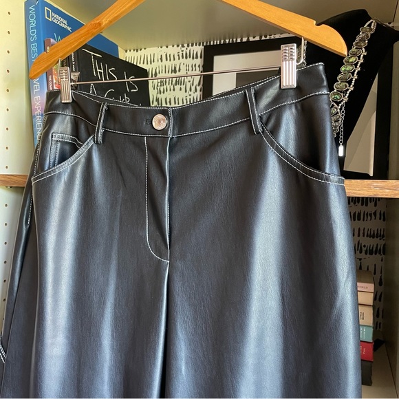 Staud Domino Pant Black Vegan Leather, NWOT - Picture 10 of 13